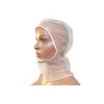 Gorro en velo blanco tipo monja